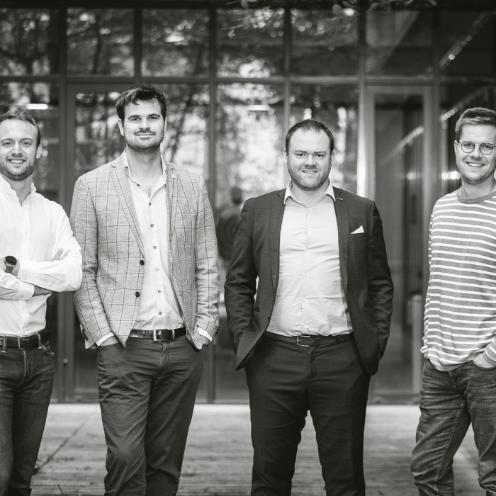 Founders Christophe Castan, Emile Fyon, Benoit Decoene and Matthieu Sieben